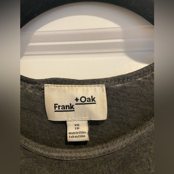 Frank And Oak Fluid Sportneck Washed Linen Tank Washed Black Grey XS - Picture 4 of 5